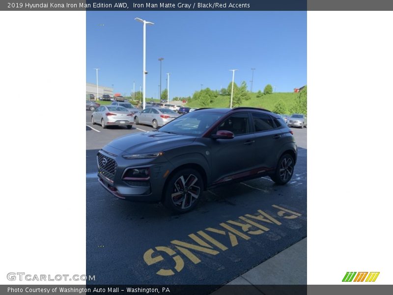 Iron Man Matte Gray / Black/Red Accents 2019 Hyundai Kona Iron Man Edition AWD