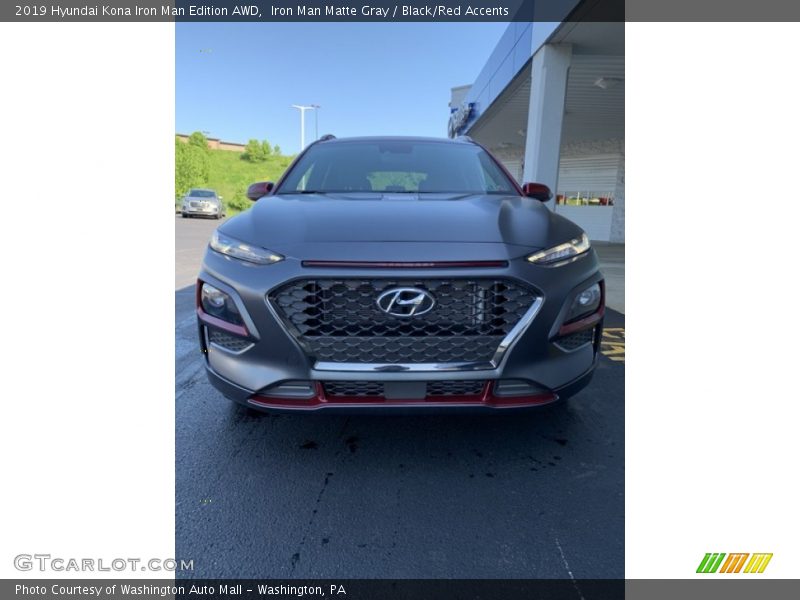Iron Man Matte Gray / Black/Red Accents 2019 Hyundai Kona Iron Man Edition AWD