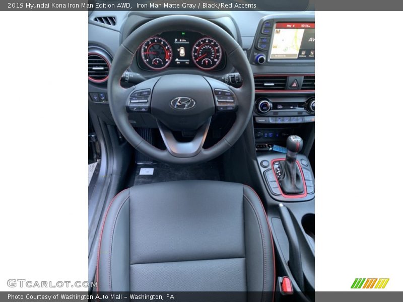  2019 Kona Iron Man Edition AWD Black/Red Accents Interior