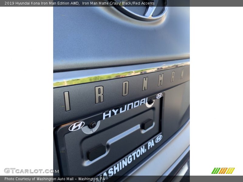 Iron Man Matte Gray / Black/Red Accents 2019 Hyundai Kona Iron Man Edition AWD