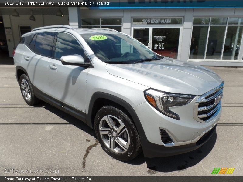 Quicksilver Metallic / Jet Black 2019 GMC Terrain SLT AWD