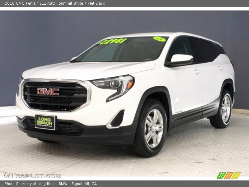 Summit White / ­Jet Black 2018 GMC Terrain SLE AWD