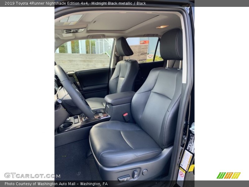 Front Seat of 2019 4Runner Nightshade Edition 4x4