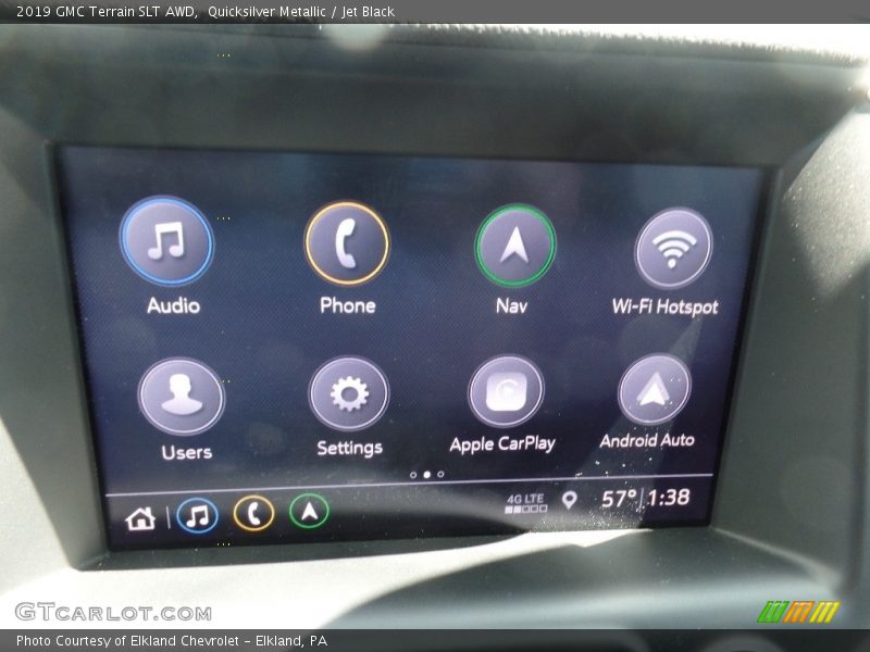 Quicksilver Metallic / Jet Black 2019 GMC Terrain SLT AWD