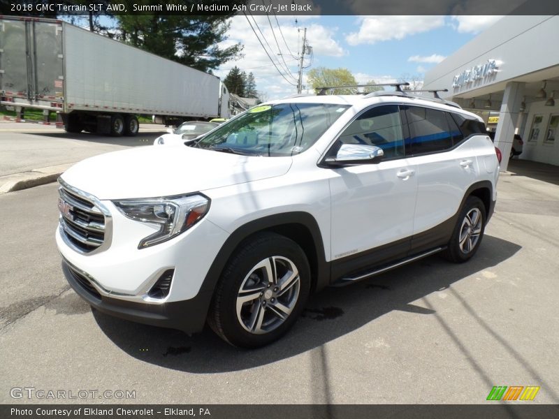 Summit White / Medium Ash Gray/­Jet Black 2018 GMC Terrain SLT AWD