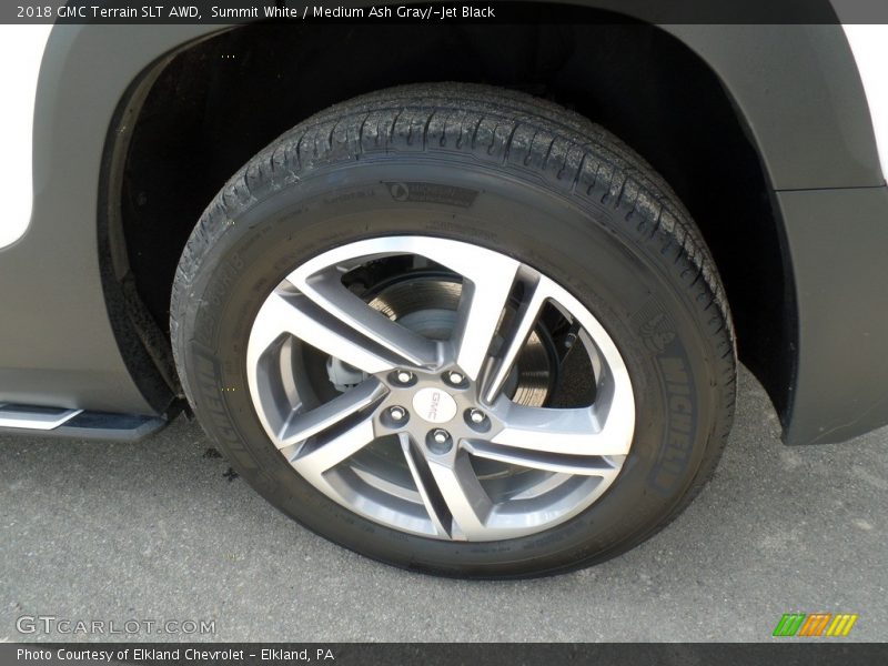 Summit White / Medium Ash Gray/­Jet Black 2018 GMC Terrain SLT AWD