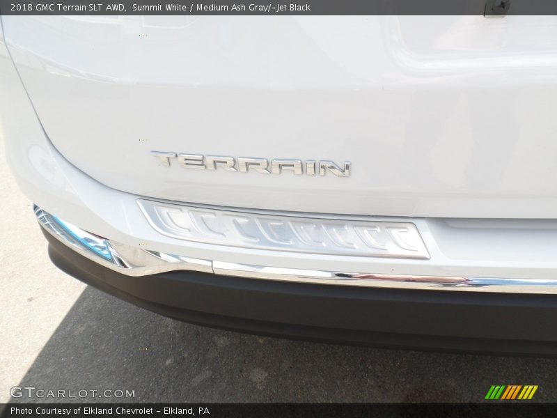 Summit White / Medium Ash Gray/­Jet Black 2018 GMC Terrain SLT AWD