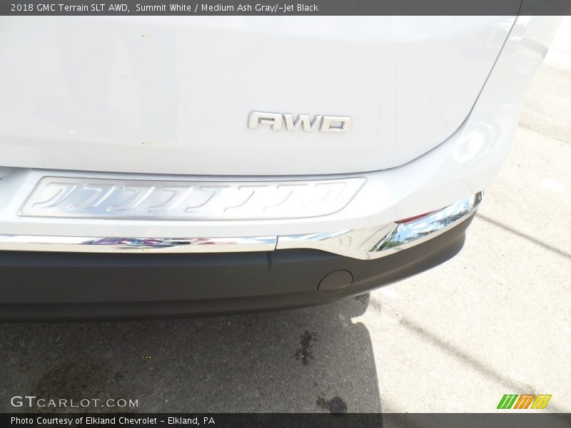 Summit White / Medium Ash Gray/­Jet Black 2018 GMC Terrain SLT AWD