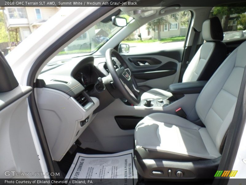 Summit White / Medium Ash Gray/­Jet Black 2018 GMC Terrain SLT AWD