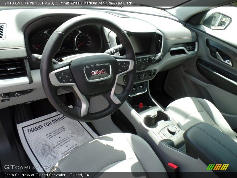 Summit White / Medium Ash Gray/­Jet Black 2018 GMC Terrain SLT AWD
