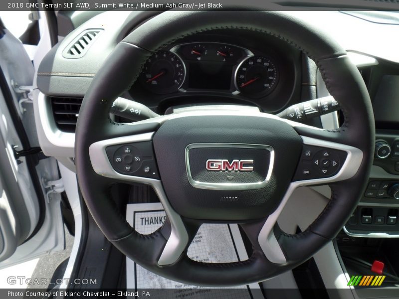 Summit White / Medium Ash Gray/­Jet Black 2018 GMC Terrain SLT AWD
