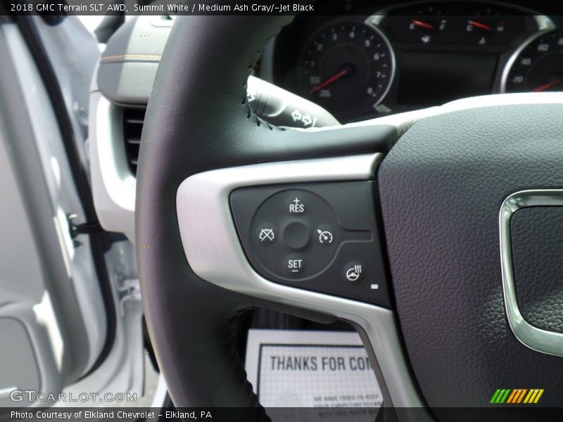 Summit White / Medium Ash Gray/­Jet Black 2018 GMC Terrain SLT AWD