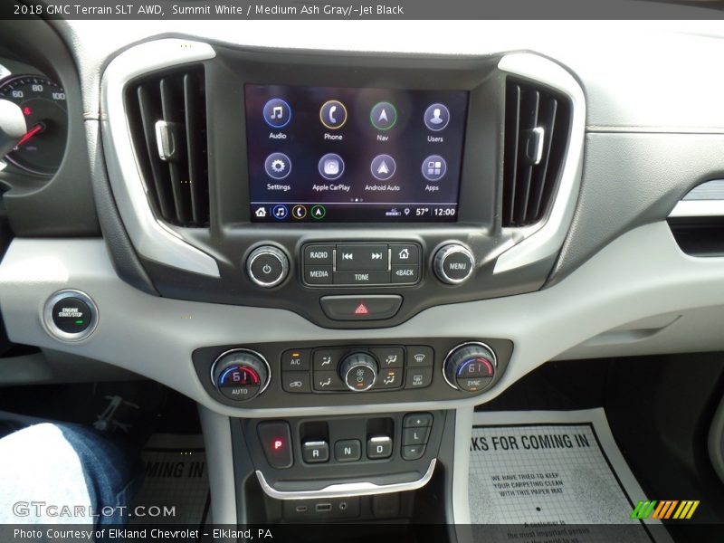 Summit White / Medium Ash Gray/­Jet Black 2018 GMC Terrain SLT AWD