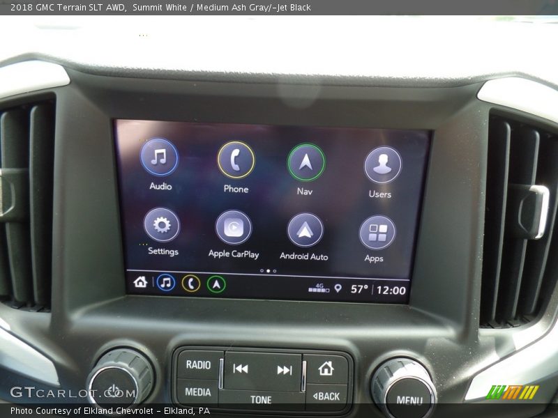 Summit White / Medium Ash Gray/­Jet Black 2018 GMC Terrain SLT AWD