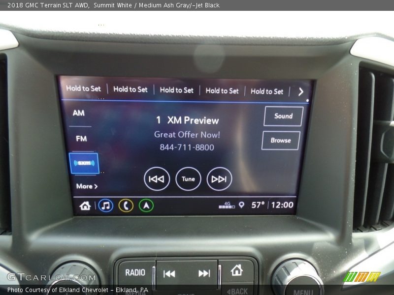 Summit White / Medium Ash Gray/­Jet Black 2018 GMC Terrain SLT AWD
