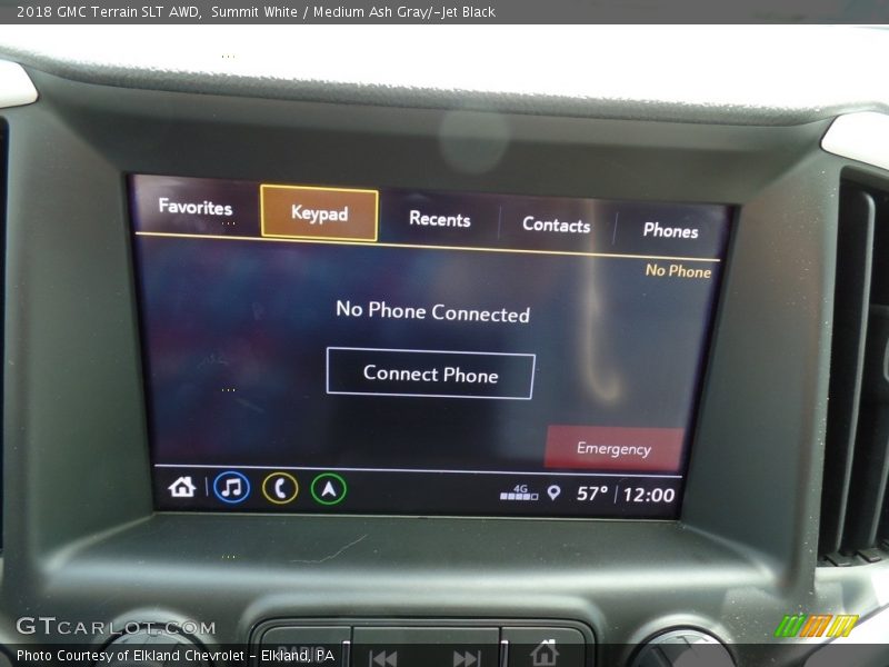 Summit White / Medium Ash Gray/­Jet Black 2018 GMC Terrain SLT AWD