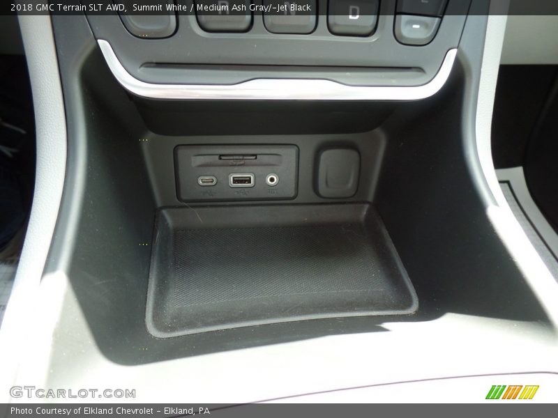 Summit White / Medium Ash Gray/­Jet Black 2018 GMC Terrain SLT AWD