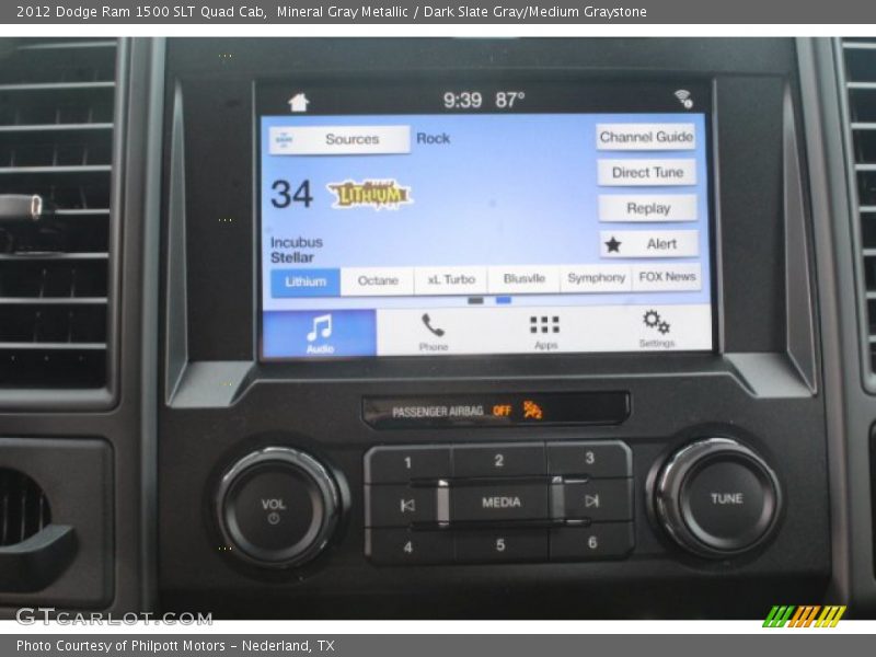 Mineral Gray Metallic / Dark Slate Gray/Medium Graystone 2012 Dodge Ram 1500 SLT Quad Cab