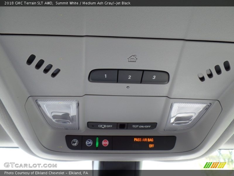 Summit White / Medium Ash Gray/­Jet Black 2018 GMC Terrain SLT AWD