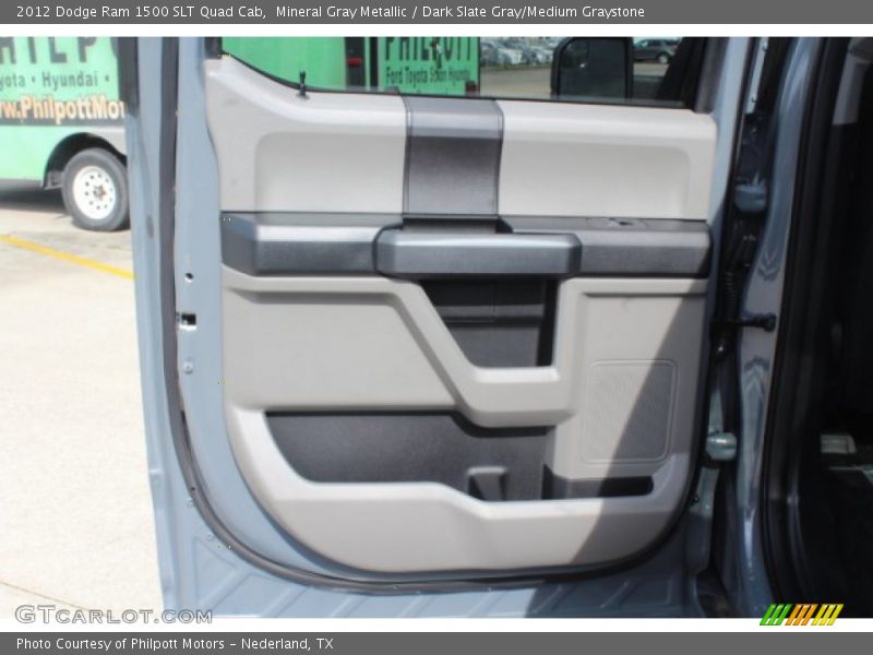 Mineral Gray Metallic / Dark Slate Gray/Medium Graystone 2012 Dodge Ram 1500 SLT Quad Cab