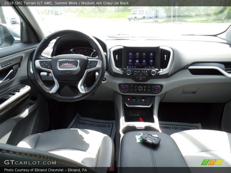 Summit White / Medium Ash Gray/­Jet Black 2018 GMC Terrain SLT AWD