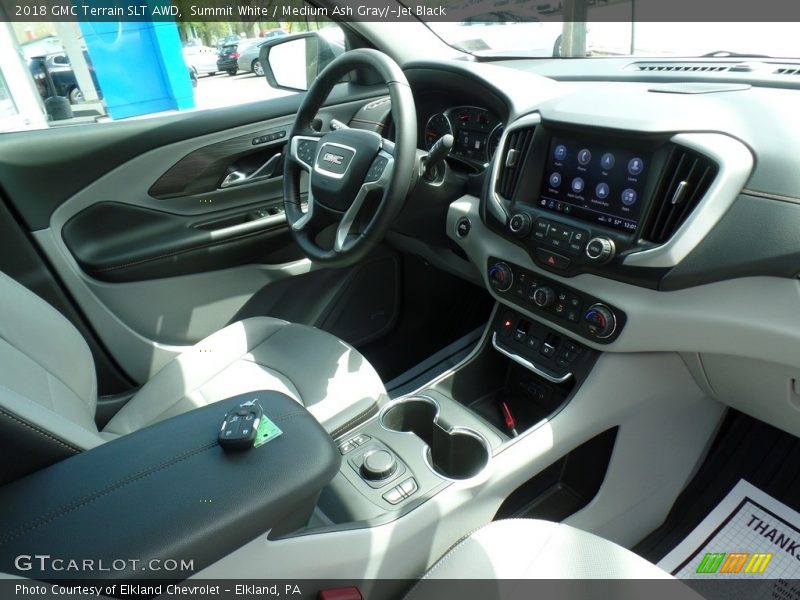 Summit White / Medium Ash Gray/­Jet Black 2018 GMC Terrain SLT AWD