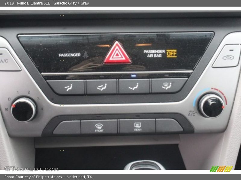 Galactic Gray / Gray 2019 Hyundai Elantra SEL