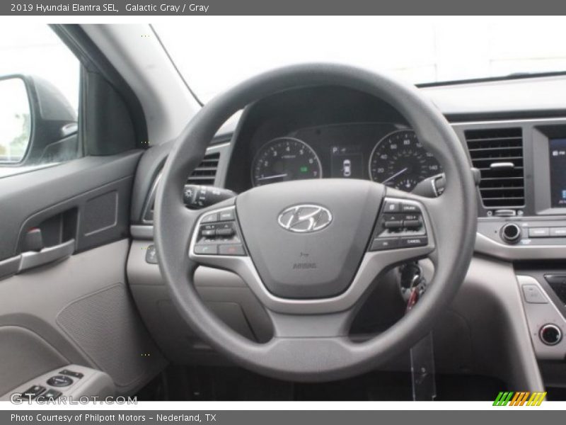 Galactic Gray / Gray 2019 Hyundai Elantra SEL