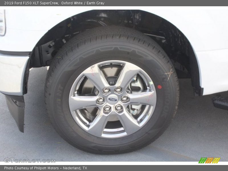 Oxford White / Earth Gray 2019 Ford F150 XLT SuperCrew