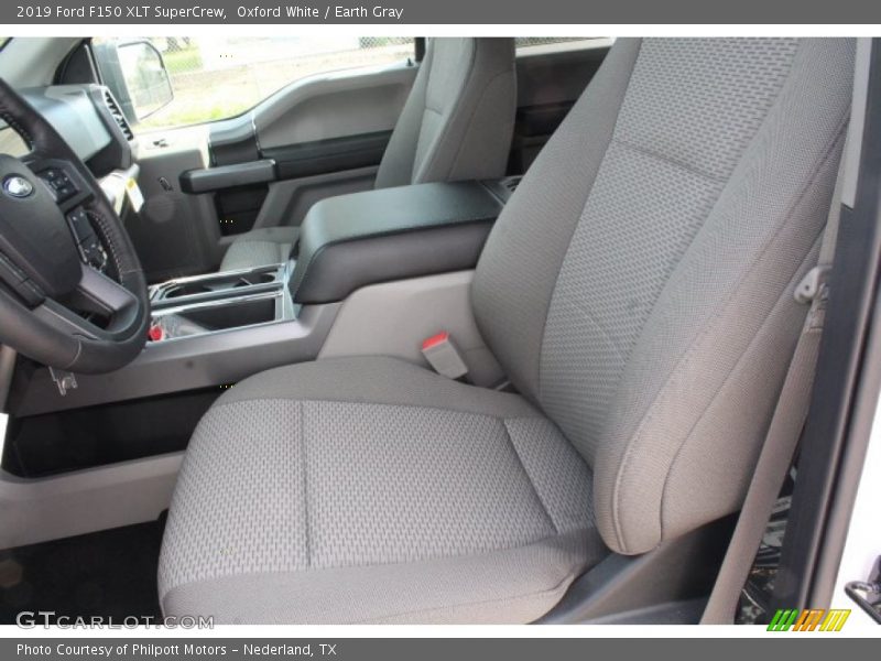 Oxford White / Earth Gray 2019 Ford F150 XLT SuperCrew