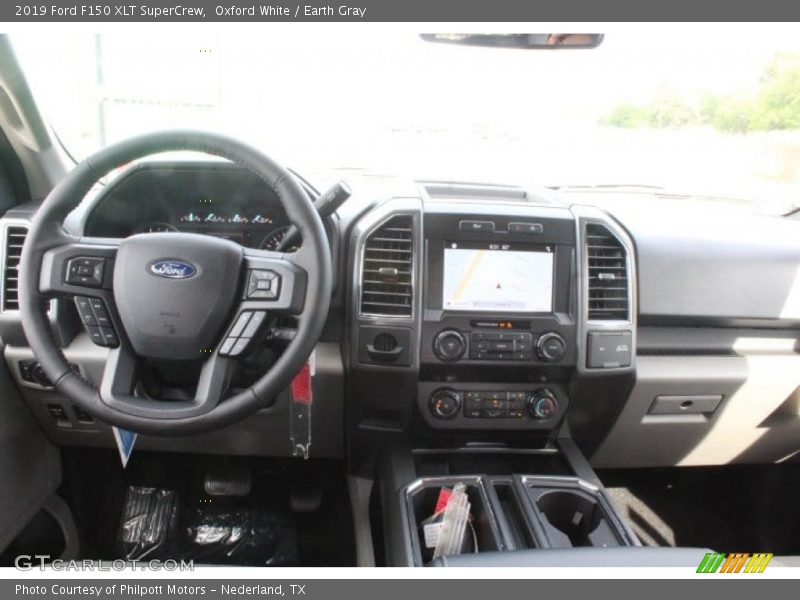 Oxford White / Earth Gray 2019 Ford F150 XLT SuperCrew