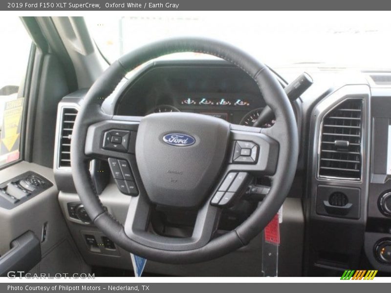 Oxford White / Earth Gray 2019 Ford F150 XLT SuperCrew