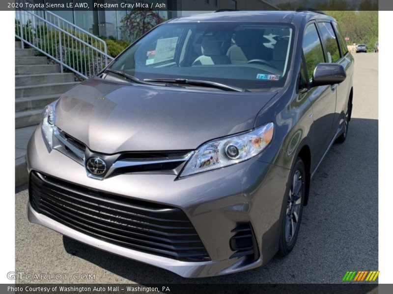 Predawn Gray Mica / Ash 2020 Toyota Sienna LE AWD