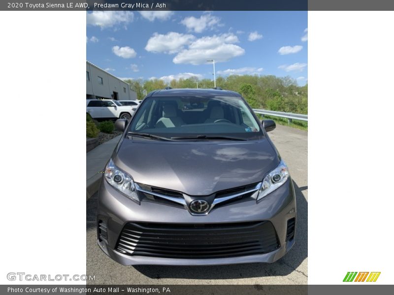 Predawn Gray Mica / Ash 2020 Toyota Sienna LE AWD