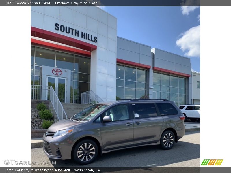 Predawn Gray Mica / Ash 2020 Toyota Sienna LE AWD