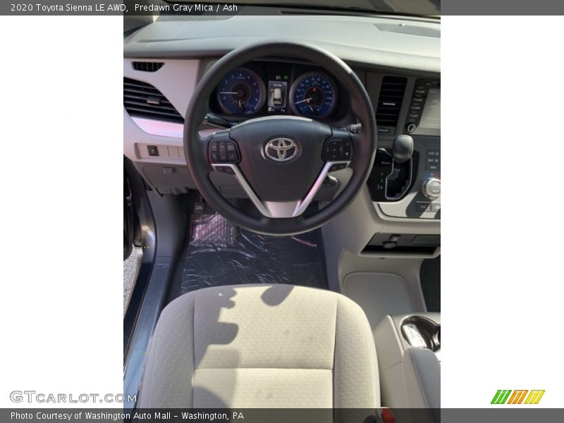 Predawn Gray Mica / Ash 2020 Toyota Sienna LE AWD
