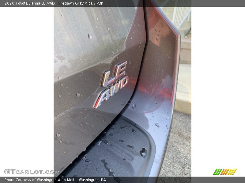 Predawn Gray Mica / Ash 2020 Toyota Sienna LE AWD