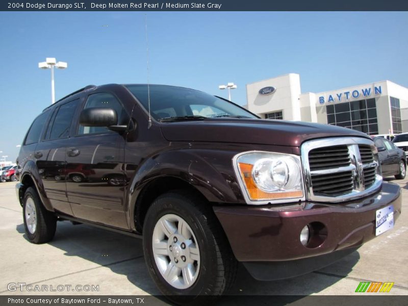 Deep Molten Red Pearl / Medium Slate Gray 2004 Dodge Durango SLT