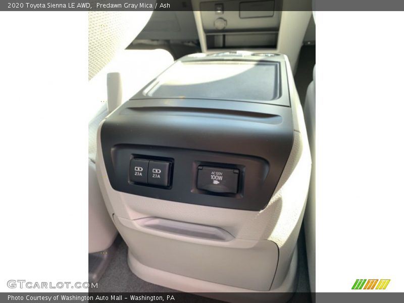 Predawn Gray Mica / Ash 2020 Toyota Sienna LE AWD
