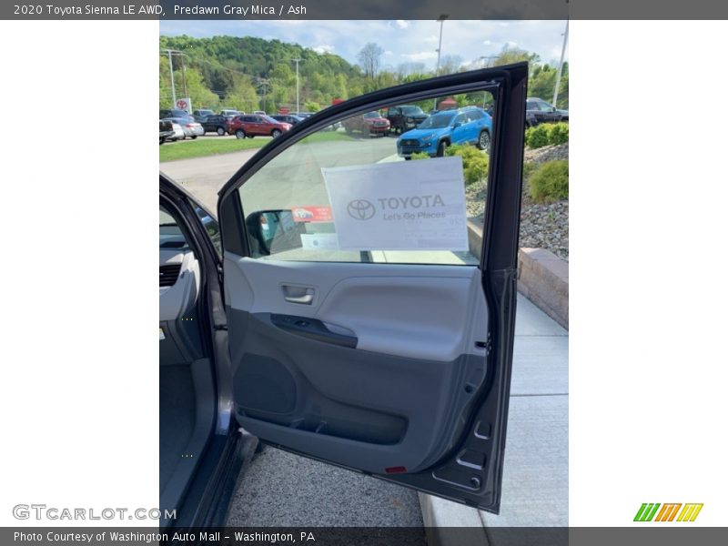 Predawn Gray Mica / Ash 2020 Toyota Sienna LE AWD