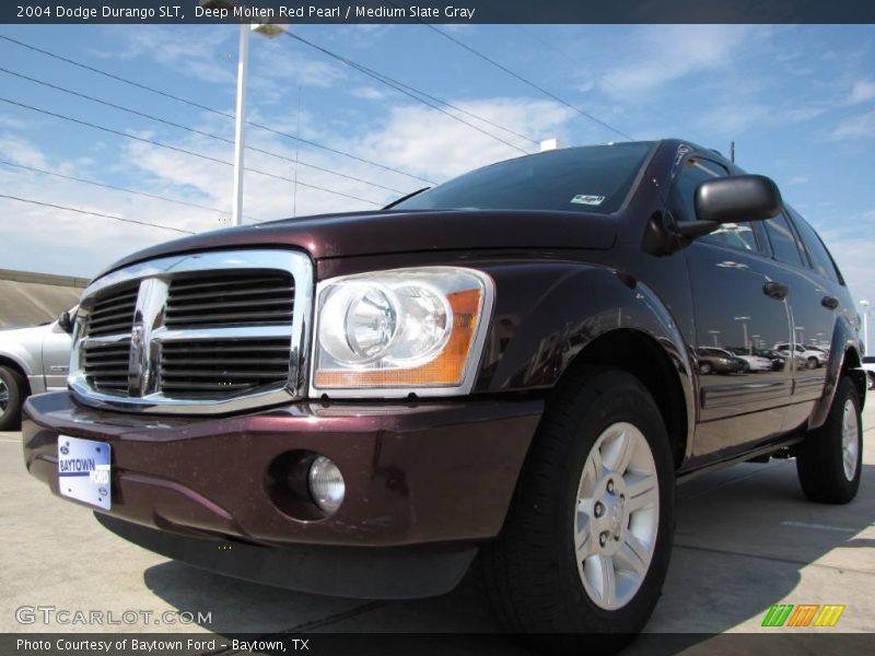 Deep Molten Red Pearl / Medium Slate Gray 2004 Dodge Durango SLT