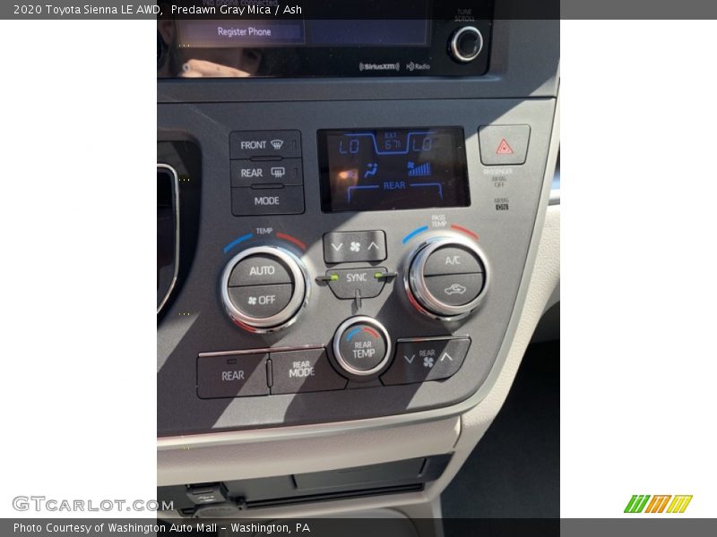 Predawn Gray Mica / Ash 2020 Toyota Sienna LE AWD