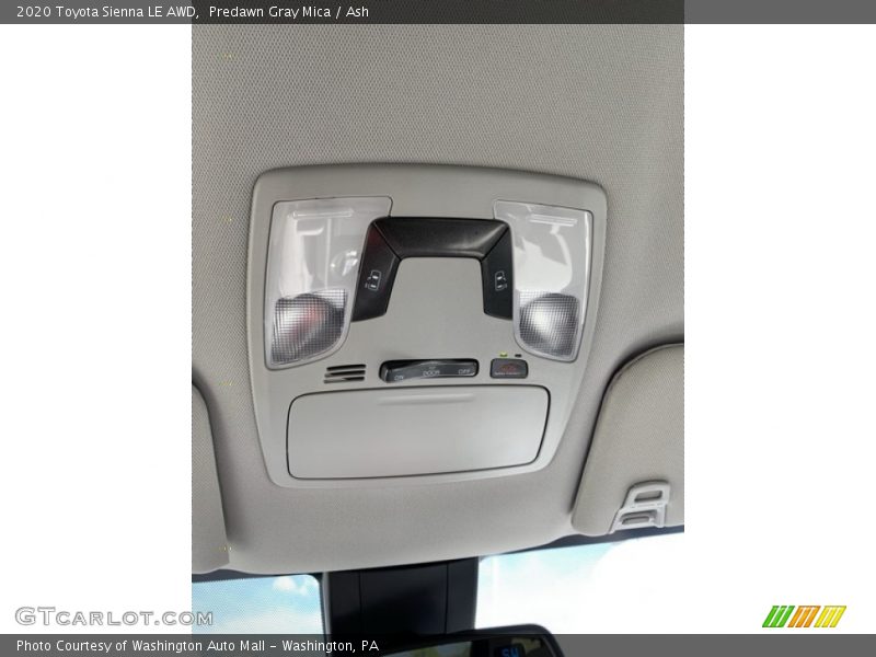 Predawn Gray Mica / Ash 2020 Toyota Sienna LE AWD