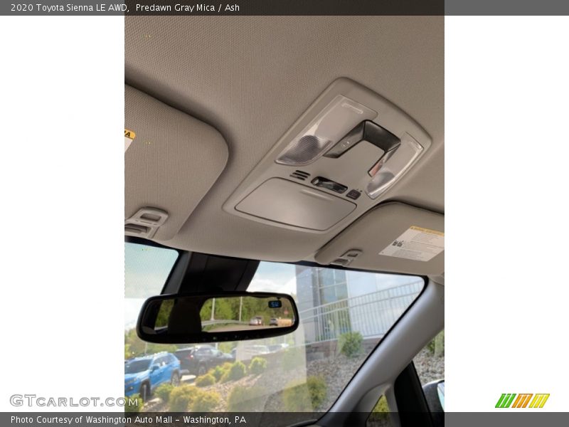 Predawn Gray Mica / Ash 2020 Toyota Sienna LE AWD