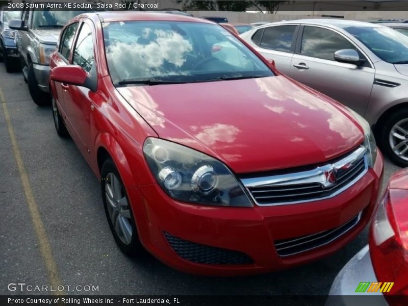 Salsa Red / Charcoal 2008 Saturn Astra XE Sedan