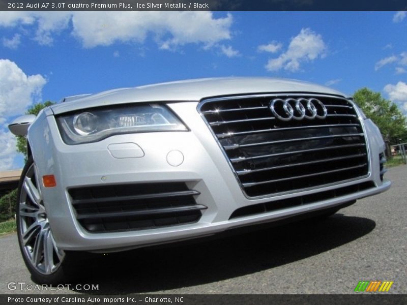 Ice Silver Metallic / Black 2012 Audi A7 3.0T quattro Premium Plus