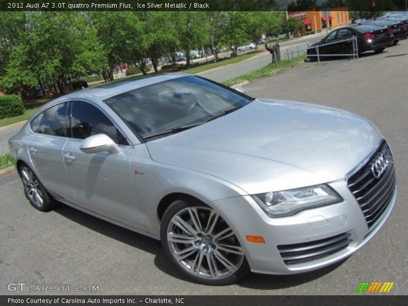 Ice Silver Metallic / Black 2012 Audi A7 3.0T quattro Premium Plus
