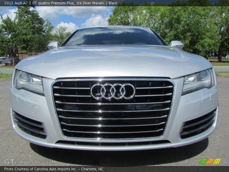 Ice Silver Metallic / Black 2012 Audi A7 3.0T quattro Premium Plus