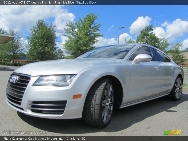 Ice Silver Metallic / Black 2012 Audi A7 3.0T quattro Premium Plus