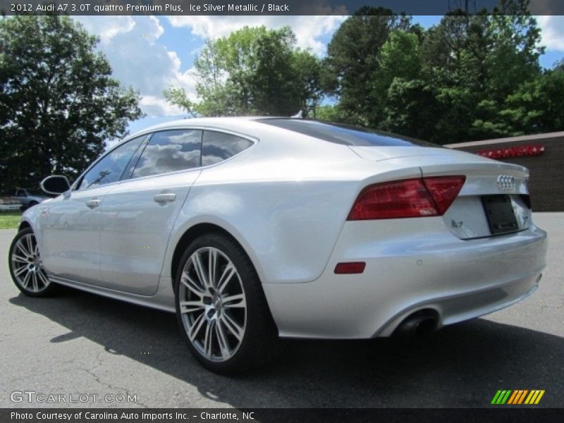 Ice Silver Metallic / Black 2012 Audi A7 3.0T quattro Premium Plus